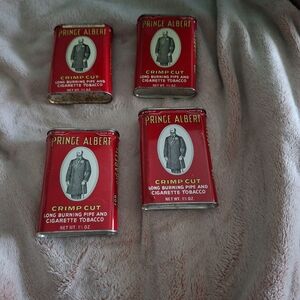 Prince Albert Crimp Cut Tobacco Tins